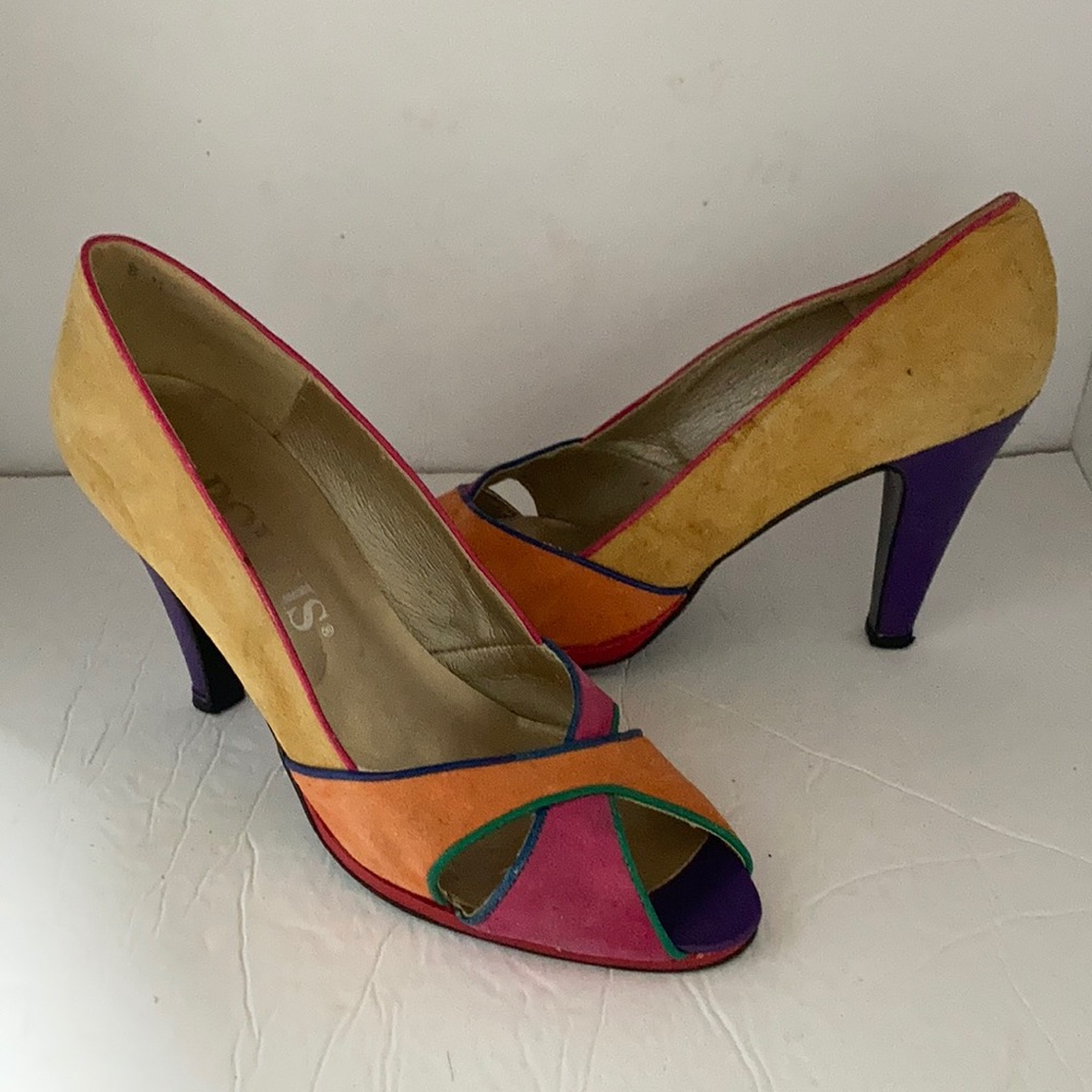 Dolcis color block heel